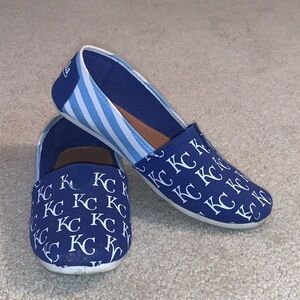 Kansas City Royals MLB Slip On Sneakers, Women’s Size Small